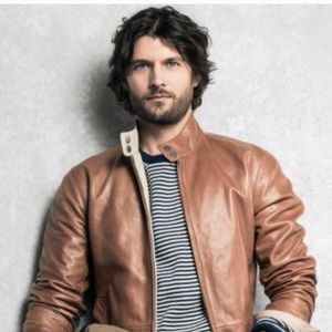 Fossil Preston Reversible Leather/Canvas Jacket